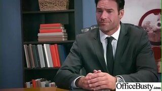 (Gaping, vet) Stout Slet Groot Tiete Meisie Kry Vasgespyker In die Kantoor vid-30