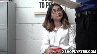 Callie পেয়েছিলাম, fucked উপরে অফিস টেবিল